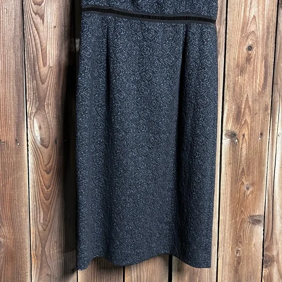 Rebecca Taylor Off The Shoulder Rose Jacquard Cutouts Sheath Dress Sz 6 - Picture 8 of 12